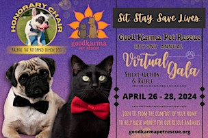 Imagen principal de Good Karma Sit Stay Virtual Gala Silent Auction & Raffle