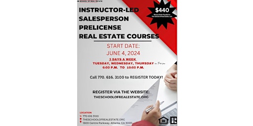 Hauptbild für Salesperson Prelicense Real Estate Course