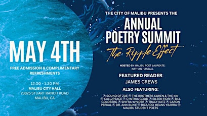 Malibu's Annual Poetry Summit: The Ripple Effect