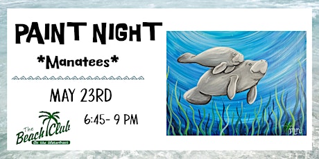 Manatees Paint Night