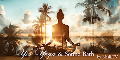 Imagem principal do evento Sunrise Yin Yoga &  Sound Bath at Miami Beach with Nesli