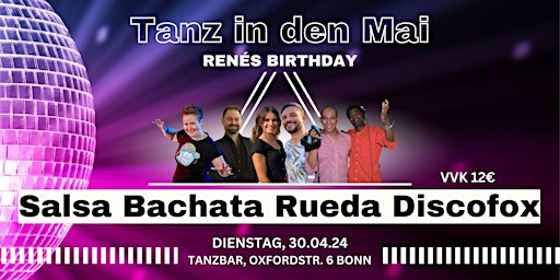 Image principale de Salsa Bachata Rueda Discofox - Tanz in den Mai