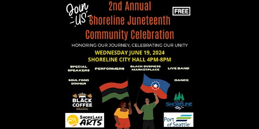 Imagem principal do evento 2nd Annual  Shoreline Juneteenth Community Celebration