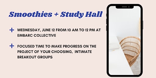 Smoothies + Study Hall primary image