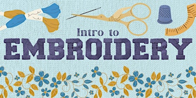 Imagem principal do evento Intro to Embroidery Workshop