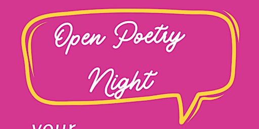 Open Mic Poetry Night primary image