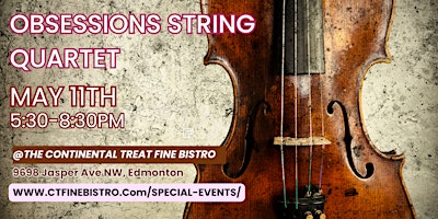 Imagen principal de "Harmony & Flavour: An Evening at the Treat with Obsessions String Quartet"