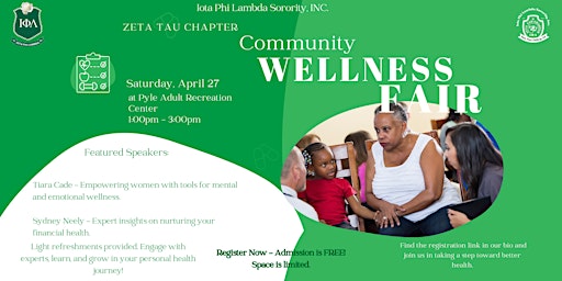 Hauptbild für Zeta Tau Community Wellness Fair