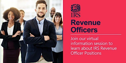 Imagem principal do evento IRS Virtual Information Session about Revenue Officer positions