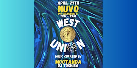 WEST UNION SATURDAY @ NUVO  LOUNGE - OTTAWA BIGGEST PARTY & TOP DJS! primary image