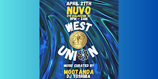 Imagen principal de WEST UNION SATURDAY @ NUVO  LOUNGE - OTTAWA BIGGEST PARTY & TOP DJS!