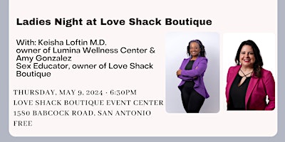 Imagem principal do evento Ladies Night at Love Shack Boutique