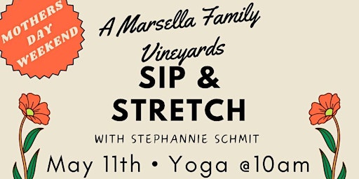 Imagen principal de Marsella Family Vinyards Sip & Stretch