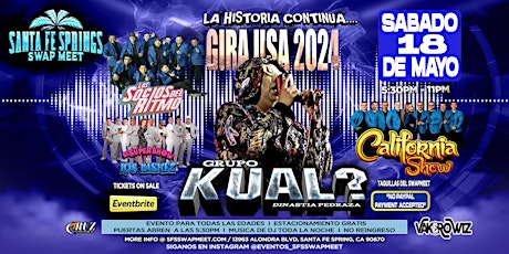 Imagen principal de Kual, Los Socios Del Ritmo y El Super show de los Vasquez y California Show