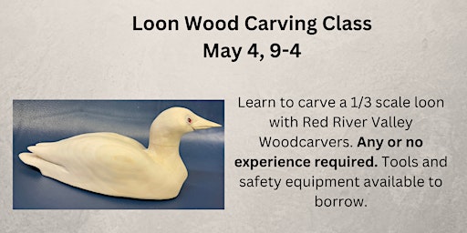 Imagem principal de Loon Woodcarving Class.