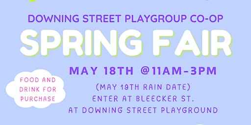 Immagine principale di SPRING FAIR by Downing Street Playgroup Co-Op 