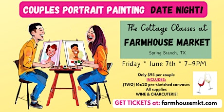 Primaire afbeelding van Couples PORTRAIT PAINTING Date Night