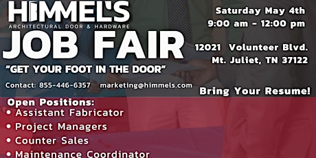 Job Fair - Himmel's Architectural Door & Hardware