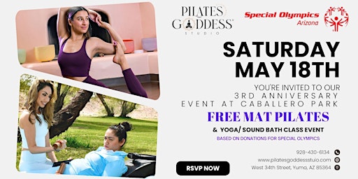 Image principale de 3rd Anniversary: FREE Mat &  Yoga for Special Olympics