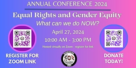 Equal Rights and Gender Equity:  What Can WE Do NOW?