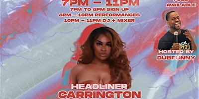 Imagen principal de Unwrapped Open Mic - Headlined by Carrington