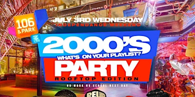 Imagen principal de 2000's Throwback Rooftop Party  July 4th Celebration @ The DL Rooftop