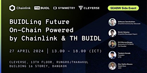 Imagem principal do evento BUIDLing Future On-Chain Powered by Chainlink & TH BUIDL