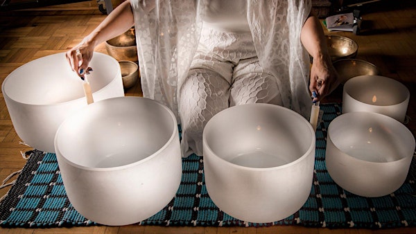 Crystal Singing Bowls with Hamptons Sound Healer, Alessandra
