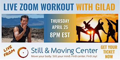 Zoom Workout  with Gilad, host of the Bodies in Motion TV  Show primary image