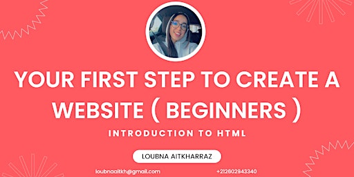 Primaire afbeelding van Learn to code with HTML - your first step to make a website - BEGINNERS