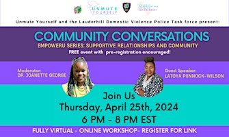 Hauptbild für EmpowerU Series Workshops: Supportive Relationships and Community
