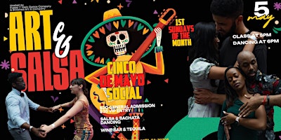 Primaire afbeelding van Cinco de Mayo "Art + Salsa" Dance Class + Social in Buckhead Art Gallery