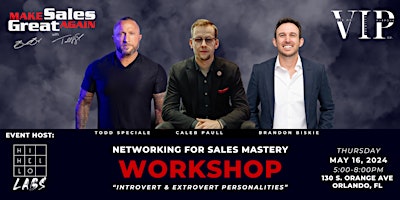 Image principale de Networking for Sales Mastery Workshop