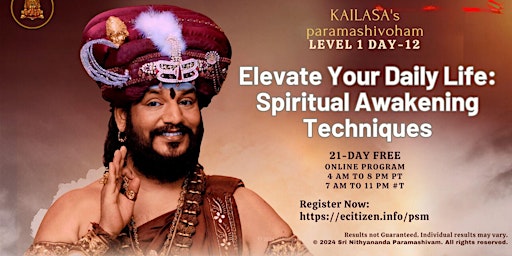 Imagem principal do evento Elevate Your Daily Life: Spiritual Awakening Techniques