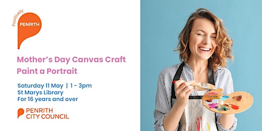 Mother's Day Canvas Craft: Paint a Portrait  primärbild