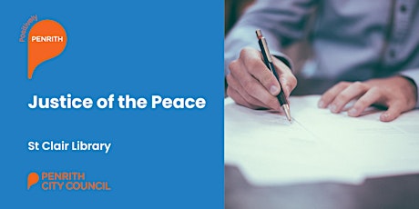 Justice of the Peace -   St Clair Library Monday 29th April  primärbild