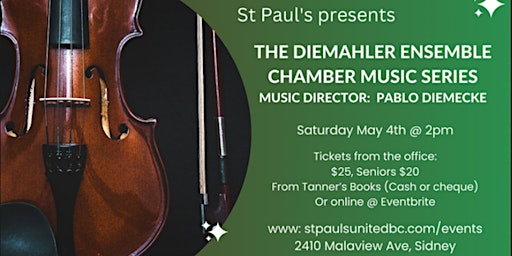 Immagine principale di St Paul's presents: DieMahler Ensemble Chamber Music Series 