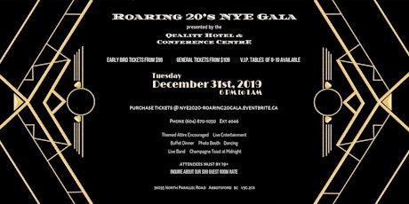 NYE 2020 - Roaring 20's Gala primary image