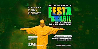 Imagem principal do evento "FESTA NO BRASIL" BRAZILIAN FUNK ROOM + REGGAETON ROOM | SAN FRANCISCO