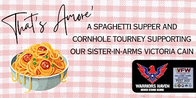 Image principale de That's Amore'- A Spaghetti Supper Fundraiser For Veteran Victoria Cain