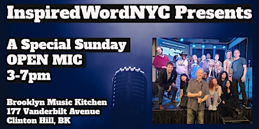 Image principale de Sunday Afternoon LIVE Showcase & Open Mic @ Brooklyn Music Kitchen