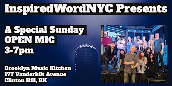 Sunday Afternoon LIVE Showcase & Open Mic @ Brooklyn Music Kitchen