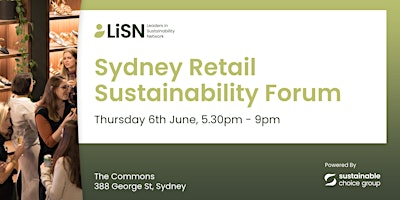 Imagem principal do evento Sydney Retail  Sustainability Forum