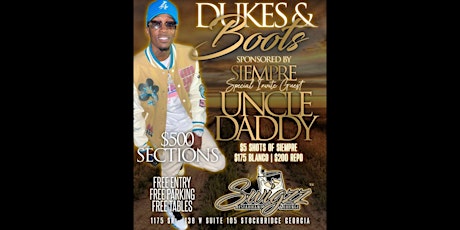 Swigzz Lounge - Dukes & Boots with Special Guest Uncle Daddy