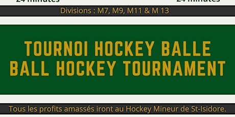 Tournoi Hockey balle / Ball Hockey Tournament