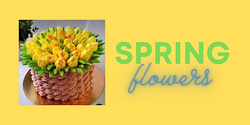 Spring Flowers Cake  Decorating  primärbild