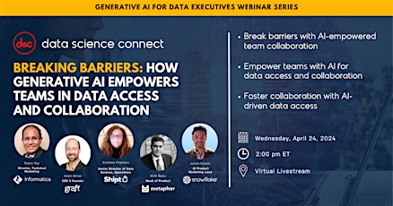 Learn How Generative AI Empowers Teams in Data Access and Collaboration primary image