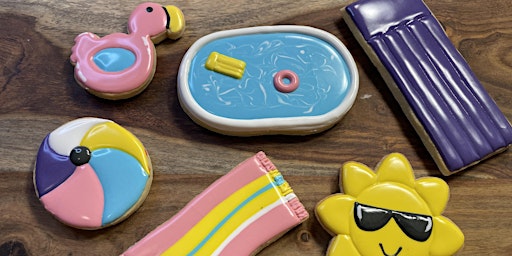 Immagine principale di Beginner Cookie Decorating Class - Pool Party 