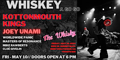 Whiskey a Go Go - Kottonmouth Kings, Joey Unami, Worldwide Panic, and more!  primärbild