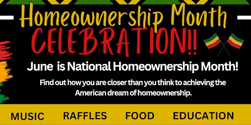National Homeownership Month Celebration! primary image